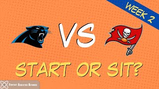 Fantasy Football Start Sit Panthers vs Bucs - WEEK 2 GAME PREVIEW