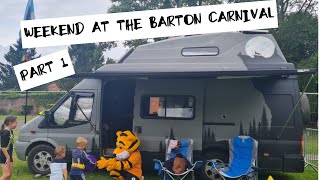 WEEKEND AT THE BARTON CARNIVAL 2022 - SETTING UP AND SATURDAYS FUN - VAN LIFE AND WORK