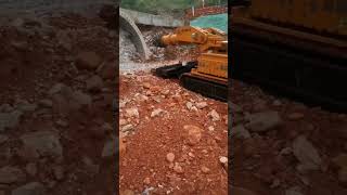 Powerful rock drilling machine #drilling #shortvideo