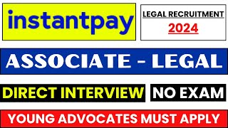 Associate Legal Vacancy 2024 | Law Jobs 2024 | Legal Jobs