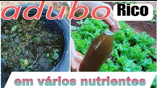 COMO FAZER UM ADUBO LÍQUIDO 100% NATURAL