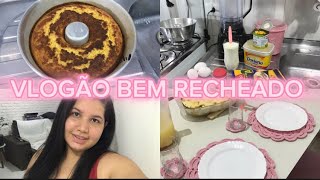 VLOG CUIDADO DO MEU LÁR FIZ MACARRONADA ALISEI MEU CABELO// BOLO DE MILHO 🌽 ￼