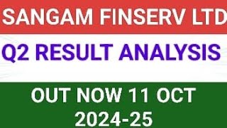 SANGAM FINSERV LTD Q2 RESULT 2024| SANGAM FINSERV LTD Q2 RESULT TODAY|