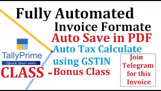 view Automated Invoice I Auto PDF Save I Auto Tax Calculate using GSTIN I Auto Tax Summery Generate