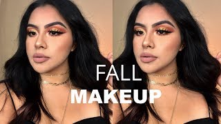 WARM N GLITTERY FALL MAKEUP TUTORIAL