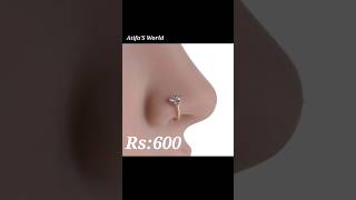 Gold nose pin design with price. #ytshorts #shorts #youtubeshorts  #goldnosepin  #shortsvideo