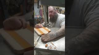 making a paddle cutting board