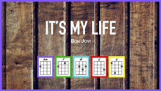 IT'S MY LIFE (Bon Jovi) - Ukulele Tutorial & Cover Play-Along