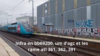 Spot en bretagne#201, Infra en bb69200, um d’agc et les rame atl 361, 362, 391