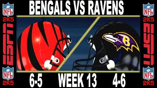 Bengals vs Ravens Week 13 ESPN NFL 2K5