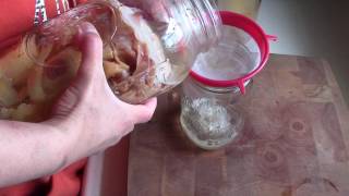 How To Make Apple Cider Vinegar (Part 2 - Straining)