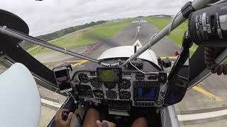 10 Landings in 1 min Aviat Husky tailwheel training