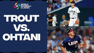 Matchup of a lifetime! Shohei Ohtani faces Mike Trout with the World Baseball Classic on the line!