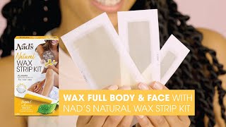 How to remove arm hair Nads Naturals Wax Strip Kit | Waxing at home | Step by Step Tutorial | Demo