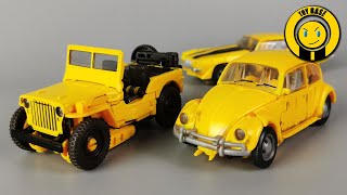 The Evolution Of Bumblebee Transformers Bumblebee Movie Studio Series SS57 & SS24 Car Robot toys