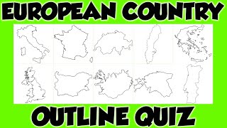 European Country Outline - Can you name the country from the outline?