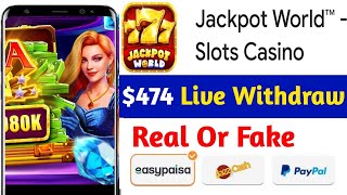 Jackpot World App Se Paise Kaise Kamaye | Jackpot World App Real or Fake | Jackpot World Payment