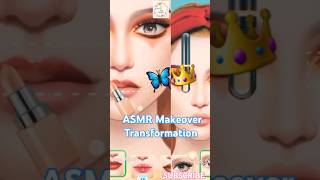 ASMR Makeup Makeover 💄👑 Animation| Eye Makeup Tutorial #asmr #makeup #shorts