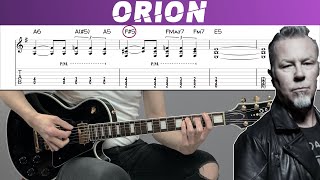 METALLICA - ORION (Guitar cover with TAB | Lesson)