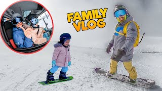 კირას პირველი SNOWBOARD - როგორ გავატარეთ ახალი წელი?