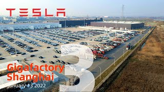 (January 13  2022) Tesla Gigafactory 3 Shanghai 4K Video