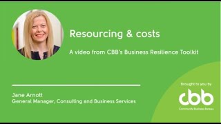 Resourcing and costs | Business models - Business Resilience Toolkit