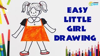 Easy Little Girl Drawing #shorts #youtubeshorts #easylittlegirldrawing #easydrawing #sparklebox