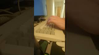 Tandy 3000 with linear 3rd generation FLS keyboard sound test