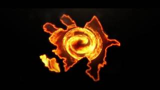 free after effects template. fire vortex logo