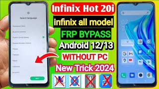 Infinix hot 20i frp bypass without pc || infinix all frp bypass android 12/13 Xshare App Not install