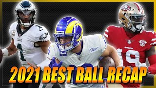 2021 Fantasy Football Review - My Underdog Fantasy Best Ball Results