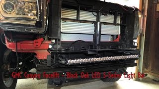 2016 GMC Canyon Bumper Removal with Black Oak LED Install and Demo by onza04