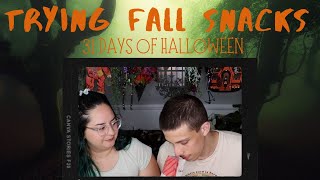 31 Days of Halloween-  TRYING FALL SNACKS FROM TARGET