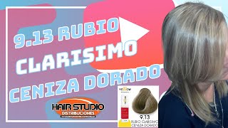 9.13 Rubio Claro Ceniza Dorado #colorimetria #yellowalfaparf #peluqueria #tintescabello #tintes