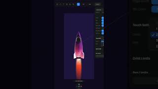 rocket in 3D process