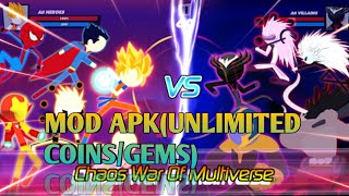 Super Stick Fight All Star Hero Chaos War battle Mod apk