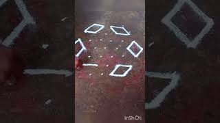 4×7 ஊடு புள்ளி கோலம் #simple kolam #easy kolam