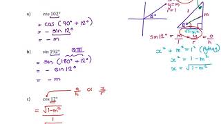 Grade 11 Trig - Topic 3.10 Co-ratio Examples Video 2