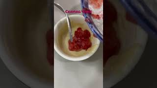 1Min Strawberry Microwave Mug Cake🍓