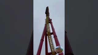 VERTICAL SPIKE Roller Coaster - Flash @ Six Flags Great America #rollercoaster #sixflags #shorts