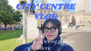 First time using the bus in Glasgow alone | Exploring Glasgow City Center VLOG | Indonesian Student