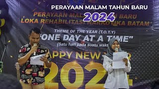 Perayaan Malam Tahun Baru 2024 di Loka Rehabilitasi Narkotika Batam