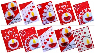 DIY Top 6 Diwali greeting cards 2024 | Handmade Diwali card making ideas | Happy Diwali cards |