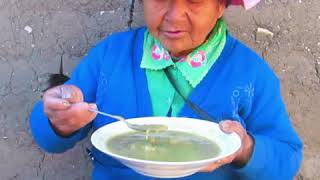 Cosecha y preparación de la rica oca