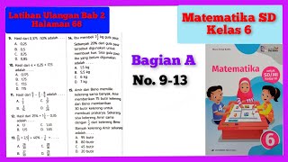 9-13 | Latihan Ulangan Bab 2 Bagian A Halaman 68 No. 9-13 Matematika Kelas 6 Kurikulum Merdeka