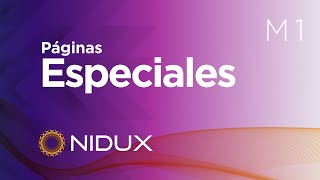 Páginas Especiales en NIDUX