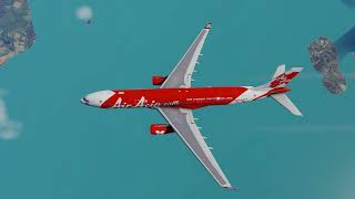 AIR ASIA AIRBUS A330-300 LANDING KONYA INTL.AIRPORT