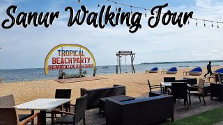 Scenic Stroll: Exploring Sanur's Coastal Beauty from Sagara to Stumpy's Bar in 4K