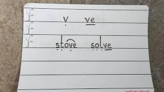 Phonics - making the v/ve sound