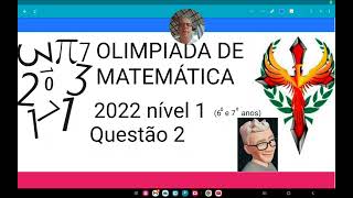 Olimpíada de matemática 2022, nível 1, questão 2, arcelo usa palitos para fazer quadriculados